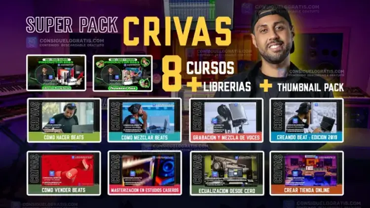 Crivas - Super Pack Colección de cursos + Librerías + Thumbnail Pack (Spanish) | Download